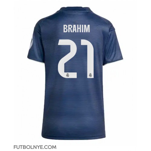 Camiseta Real Madrid Brahim Diaz #21 Visitante Equipación para mujer 2025-26 manga corta